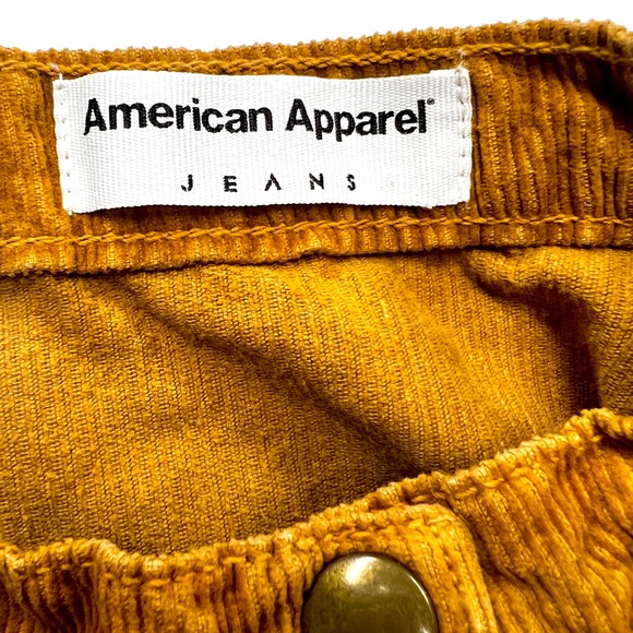 AMERICAN APPAREL women's size M tawny brown corduroy circle skirt - Picture 4 of 5